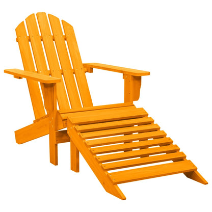 vidaXL Garden Chair | Orange | Solid fir wood | Standard | Detachable