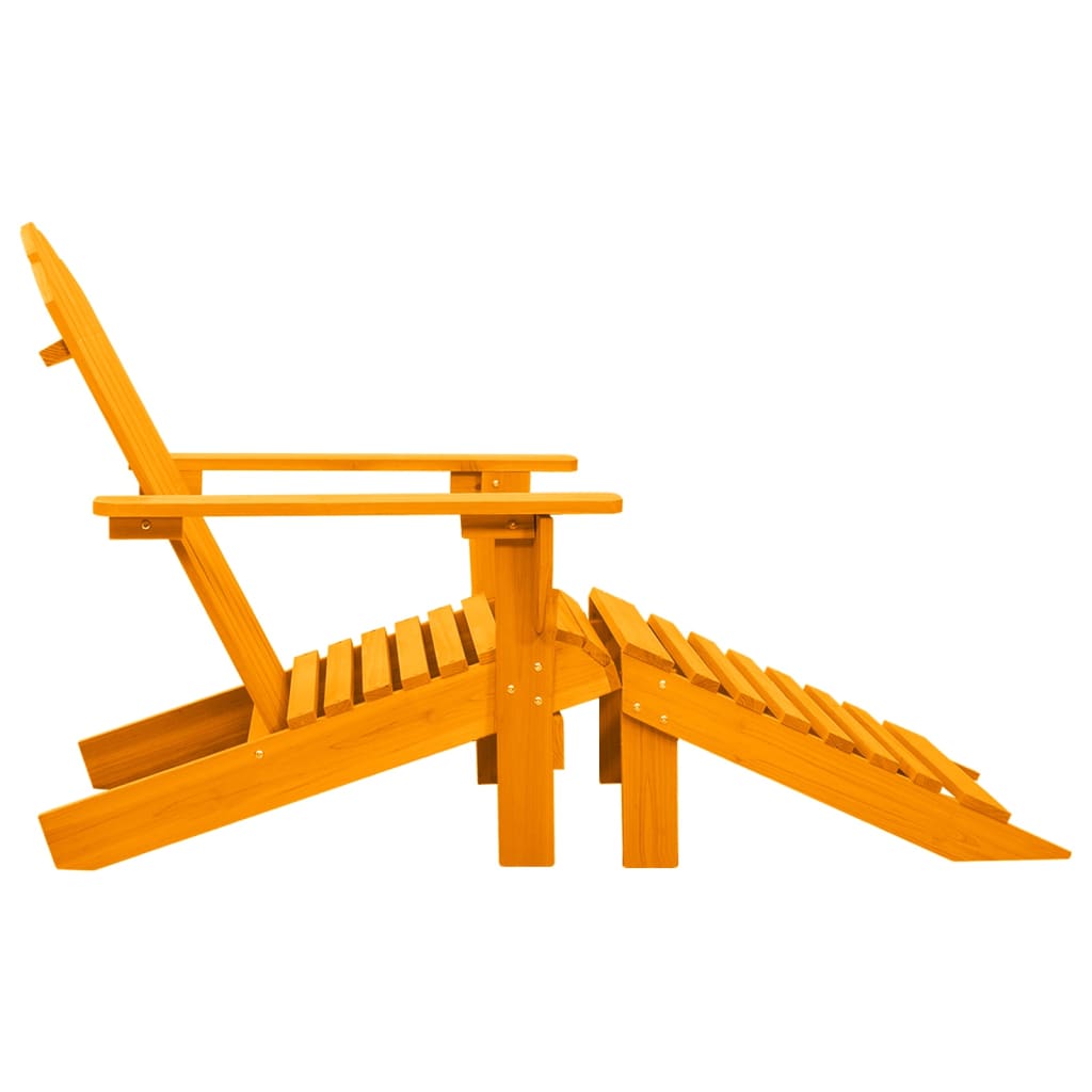 vidaXL Garden Chair | Orange | Solid fir wood | Standard | Detachable