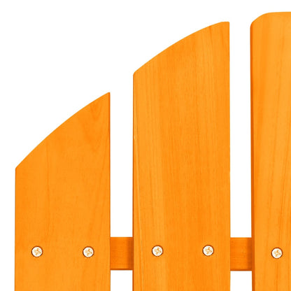 315868 vidaXL Garden Adirondack Chair with Ottoman Solid Fir Wood Orange