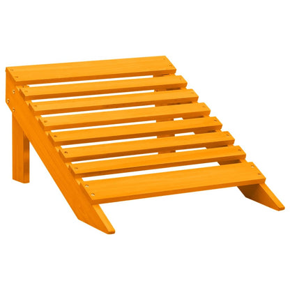 315868 vidaXL Garden Adirondack Chair with Ottoman Solid Fir Wood Orange