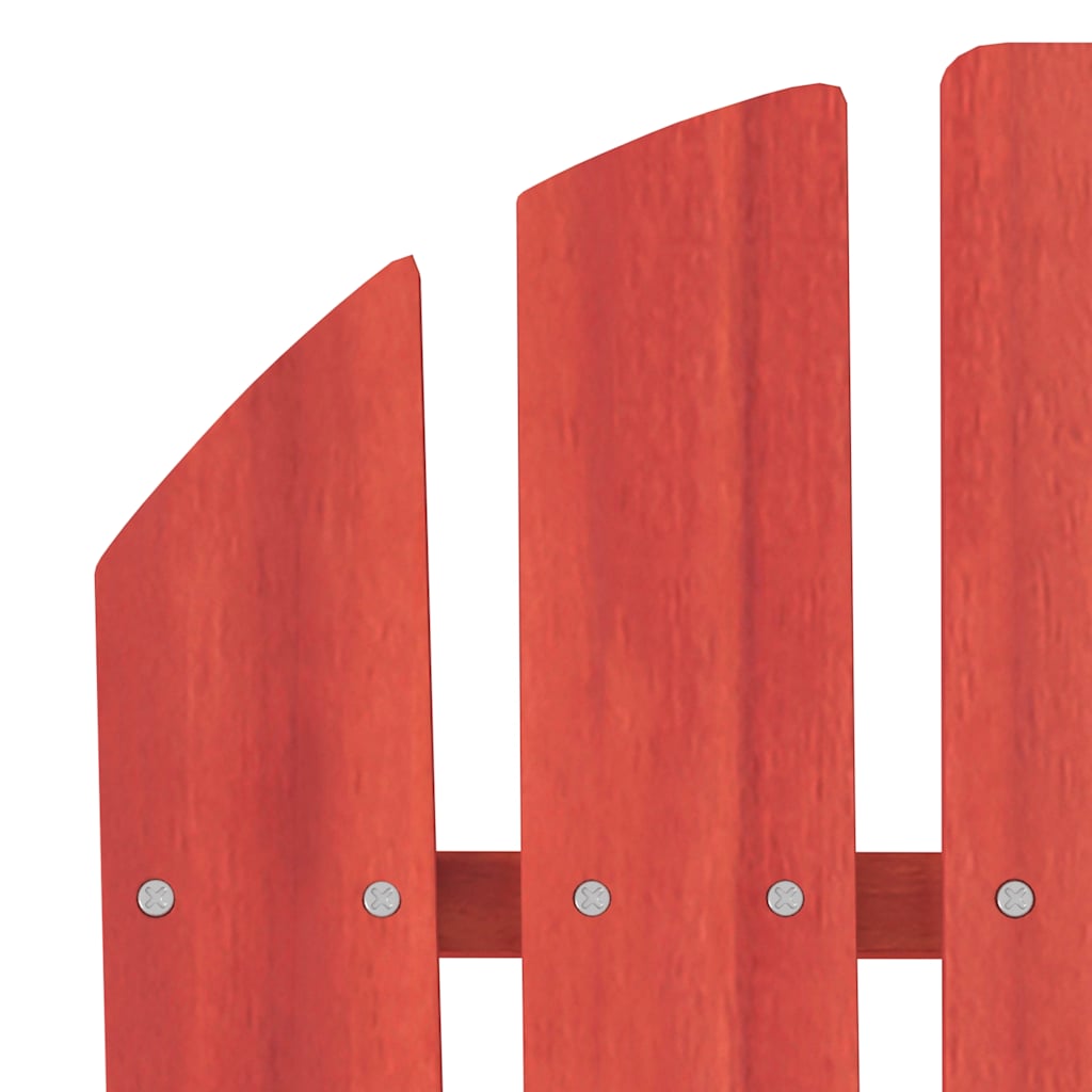 vidaXL Garden Chair | Red | Solid fir wood | Medium | Ergonomic