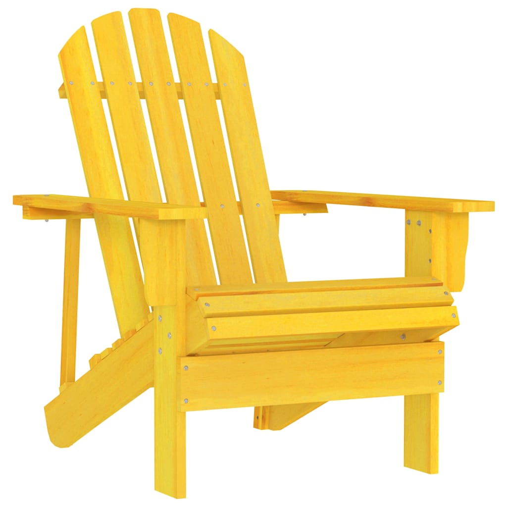 vidaXL Garden Chair | Yellow | Solid fir wood | Standard | Durable