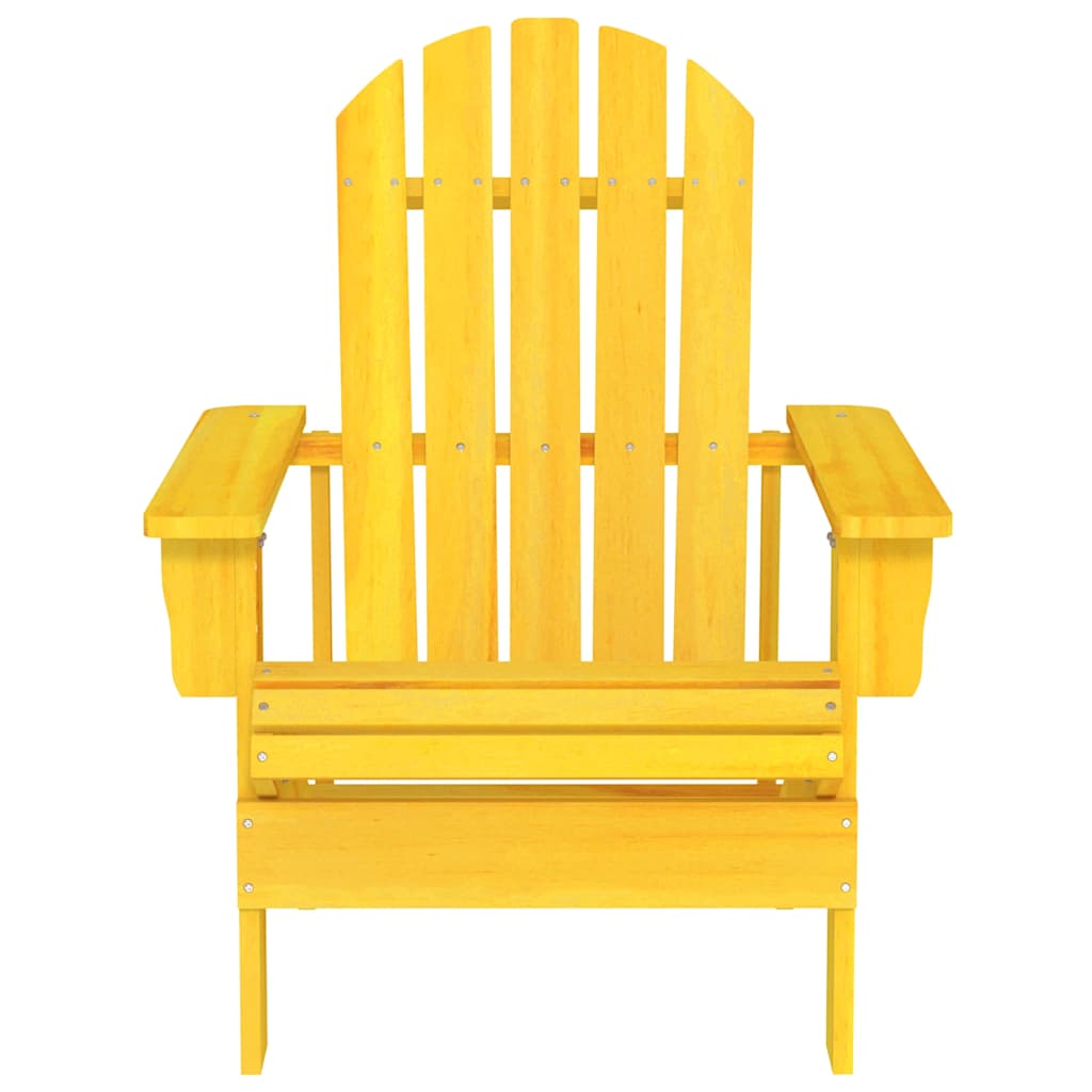 vidaXL Garden Chair | Yellow | Solid fir wood | Standard | Durable