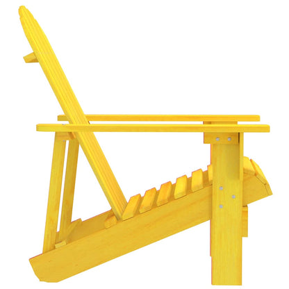 vidaXL Garden Chair | Yellow | Solid fir wood | Standard | Durable