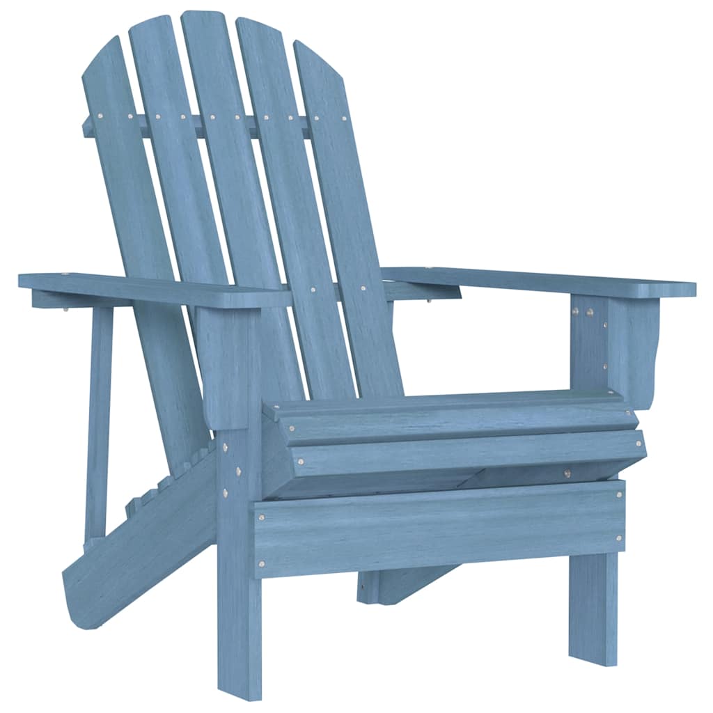 vidaXL Garden Chair | Blue | Solid fir wood | Medium | Ergonomic