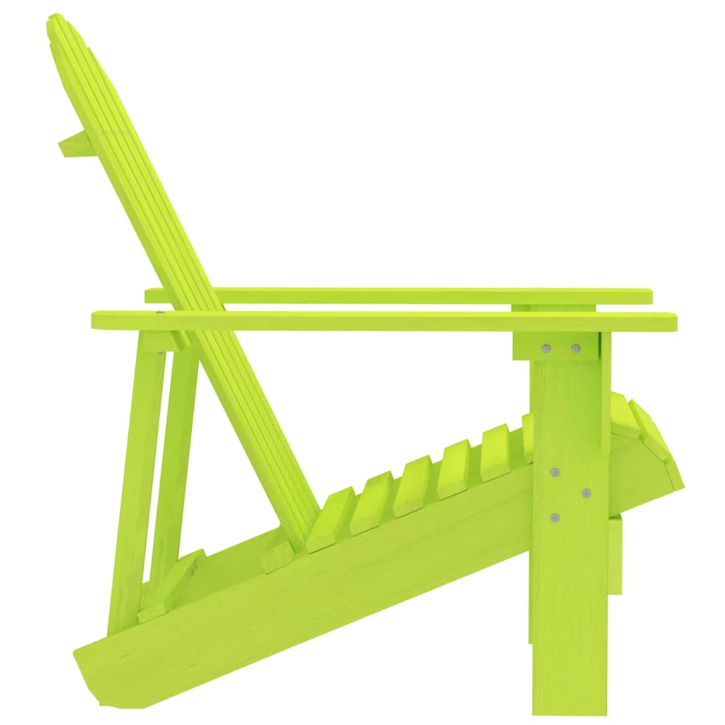 315876 vidaXL Garden Adirondack Chair Solid Fir Wood Green