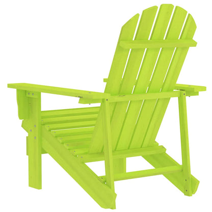 vidaXL Garden Chair | Green | Solid Fir Wood | Large |  Ergonomic