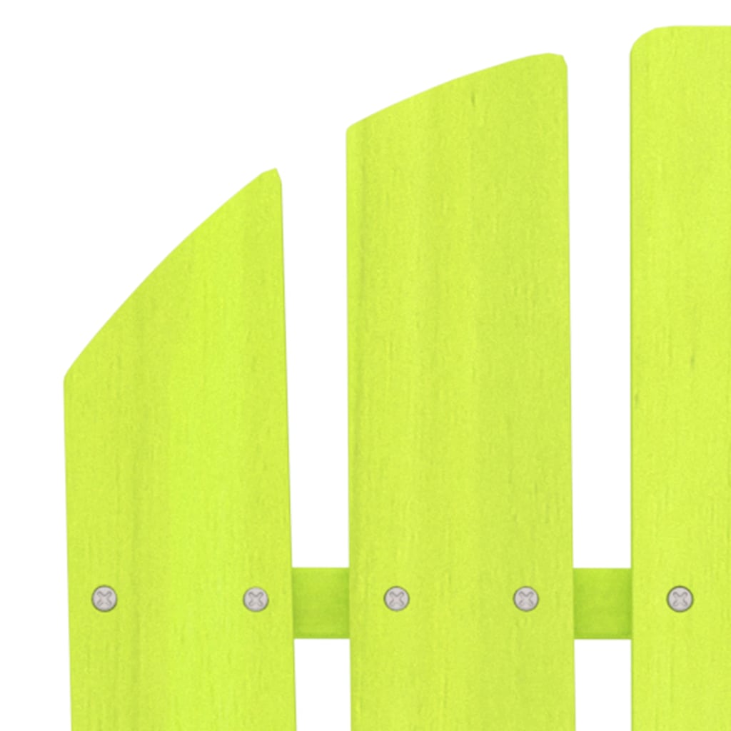vidaXL Garden Chair | Green | Solid Fir Wood | Large |  Ergonomic