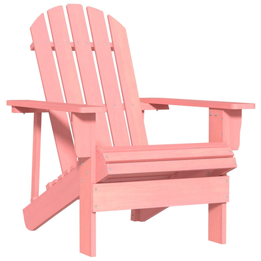 315877 vidaXL Garden Adirondack Chair Solid Fir Wood Pink