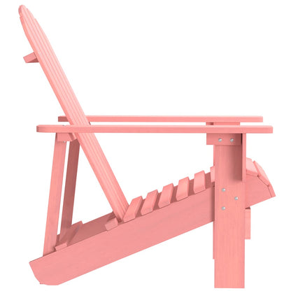 vidaXL Garden Adirondack Chair Solid Fir Wood Pink
