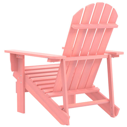vidaXL Garden Adirondack Chair Solid Fir Wood Pink