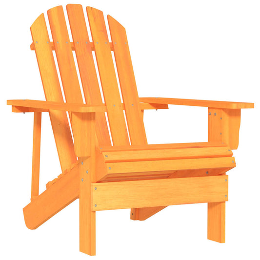 315878 vidaXL Garden Adirondack Chair Solid Fir Wood Orange