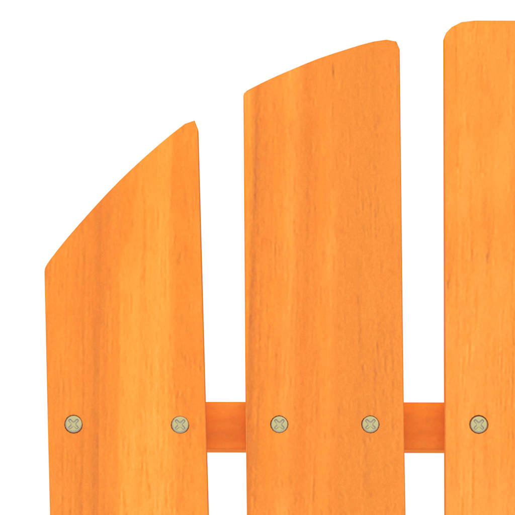 vidaXL Garden Chair | Orange | Solid fir wood | Ergonomic | Adirondack Chair