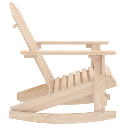 vidaXL Garden Rocking Chair | Brown | Solid Fir Wood | Medium