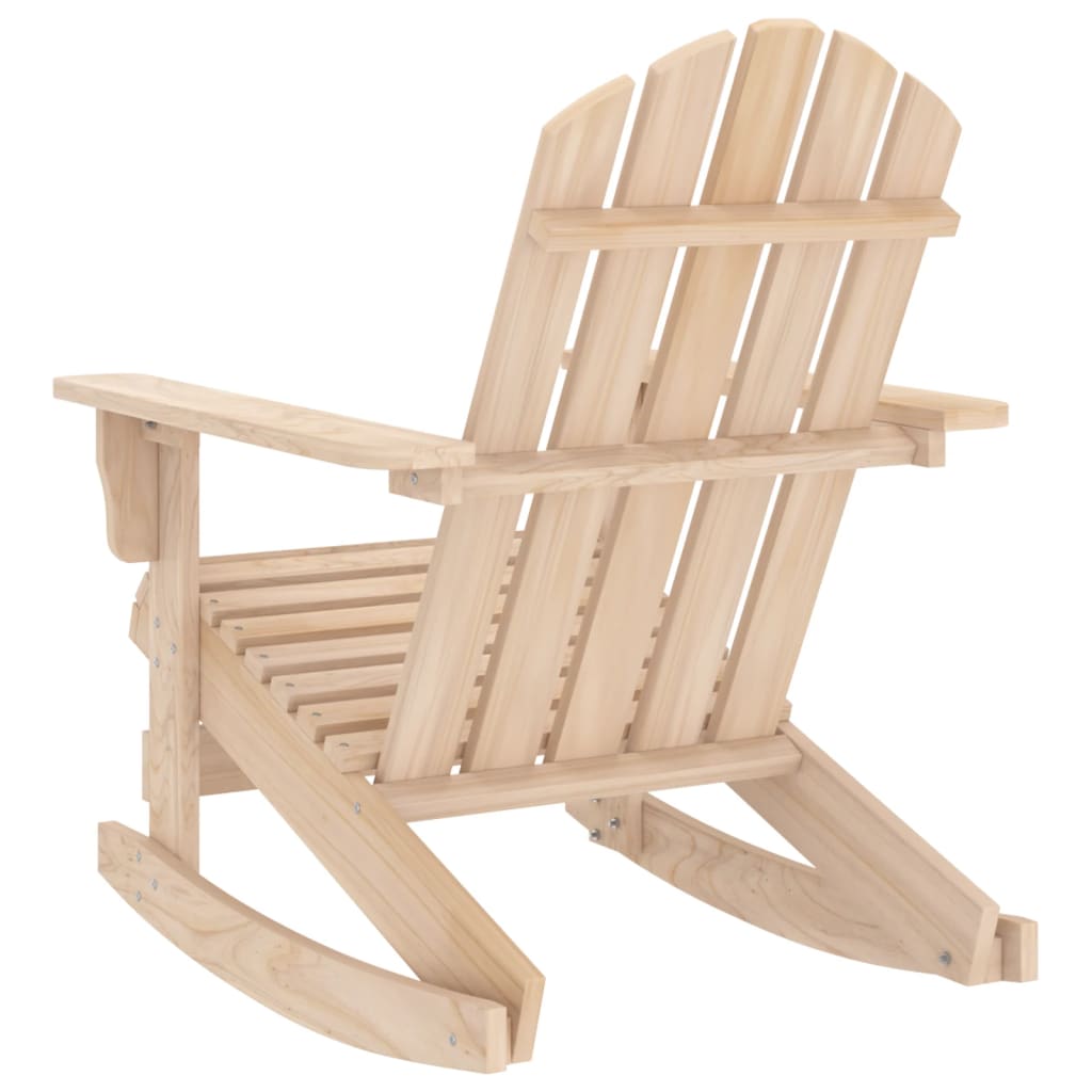 vidaXL Garden Rocking Chair | Brown | Solid Fir Wood | Medium
