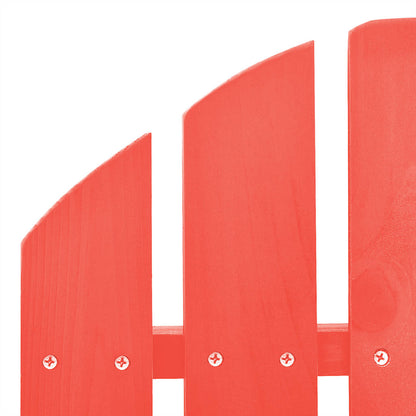 315883 vidaXL Garden Rocking Adirondack Chair Solid Fir Wood Red