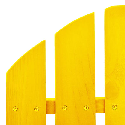 315884 vidaXL Garden Adirondack Rocking Chair Solid Fir Wood Yellow