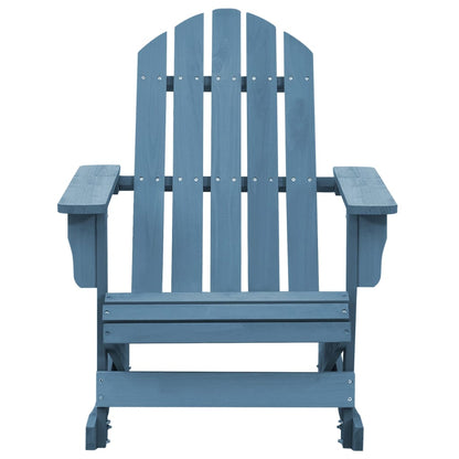 315885 vidaXL Garden Adirondack Rocking Chair Solid Fir Wood Blue