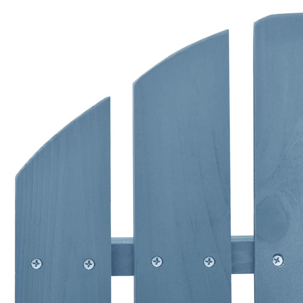 315885 vidaXL Garden Adirondack Rocking Chair Solid Fir Wood Blue