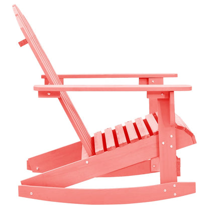 vidaXL Garden Rocking Chair | Pink | Solid fir wood | Standard