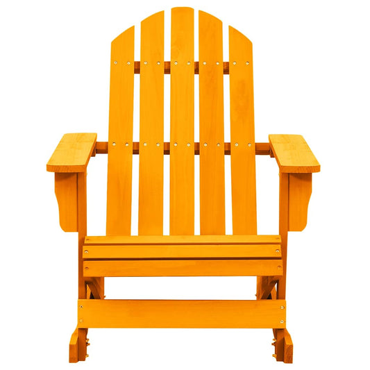 315888 vidaXL Garden Adirondack Rocking Chair Solid Fir Wood Orange