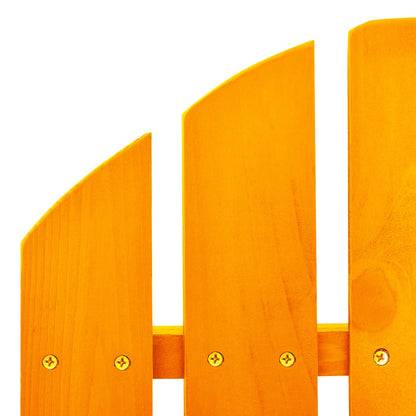 315888 vidaXL Garden Adirondack Rocking Chair Solid Fir Wood Orange
