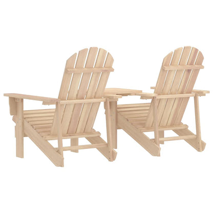 vidaXL Garden Chair | Natural Wood | Solid fir wood | Standard | Ergonomic