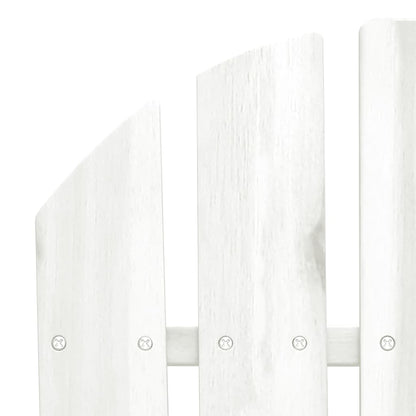 vidaXL 2-Seater Garden Adirondack Chair Solid Fir Wood White