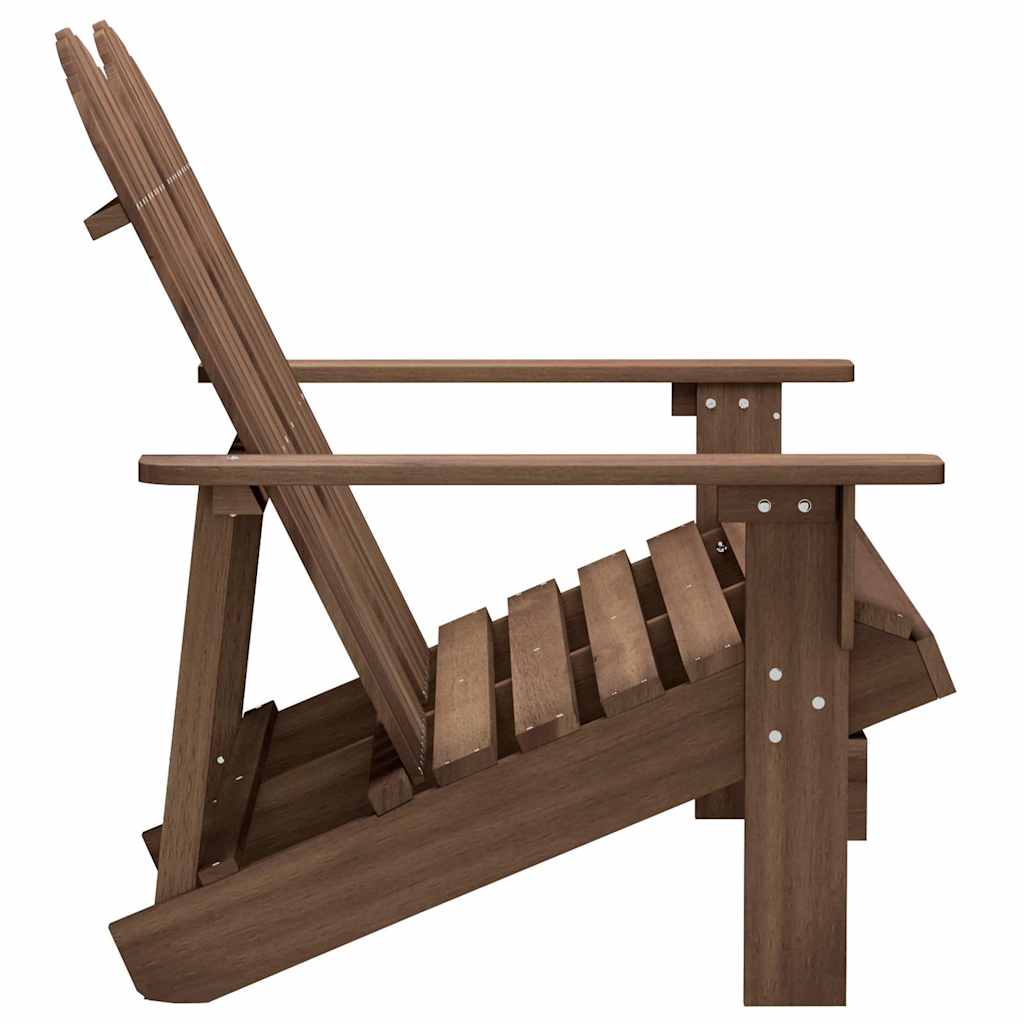 vidaXL 2-Seater Garden Adirondack Chair Solid Fir Wood Brown