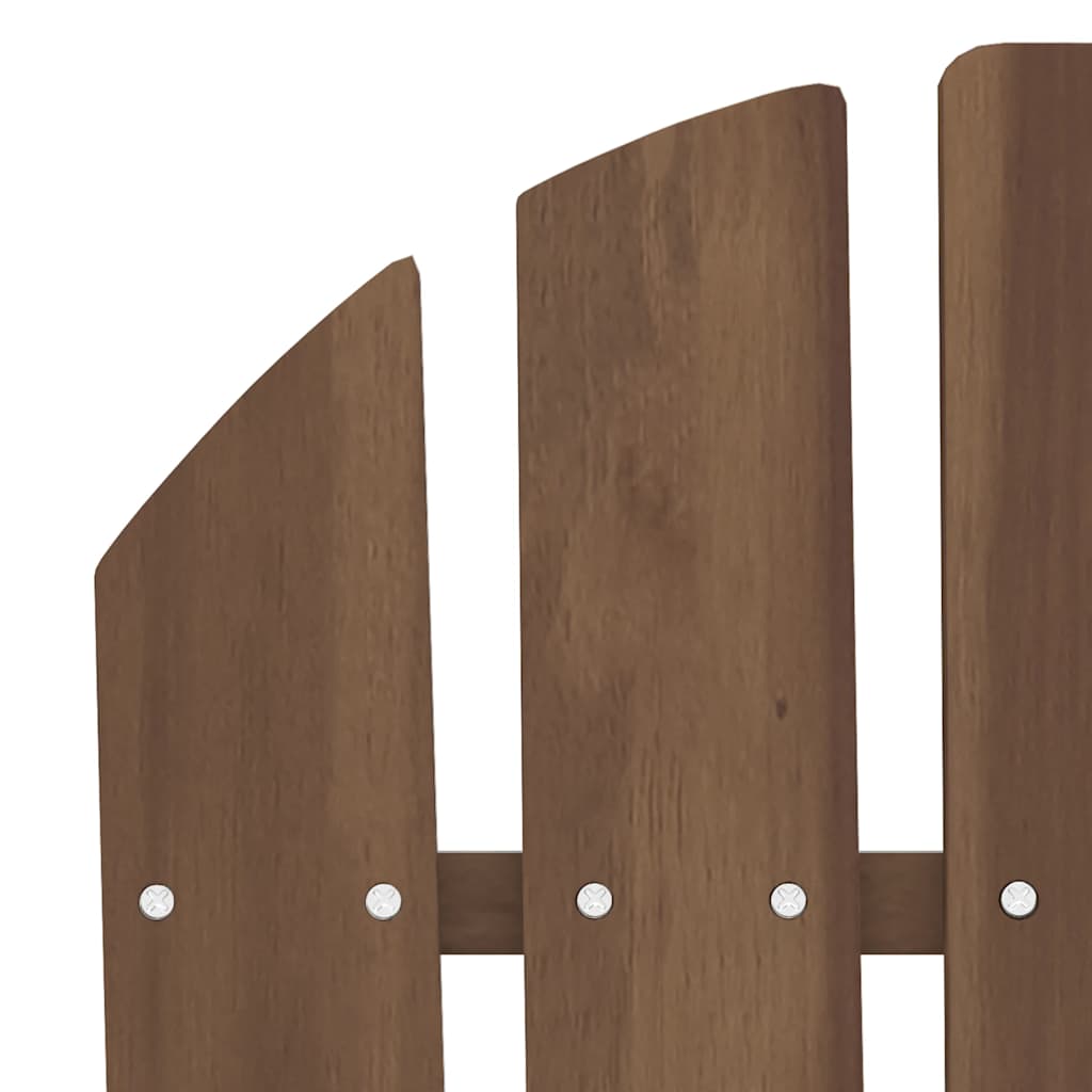 vidaXL 2-Seater Garden Adirondack Chair Solid Fir Wood Brown