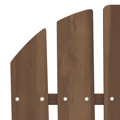 vidaXL 2-Seater Garden Adirondack Chair Solid Fir Wood Brown