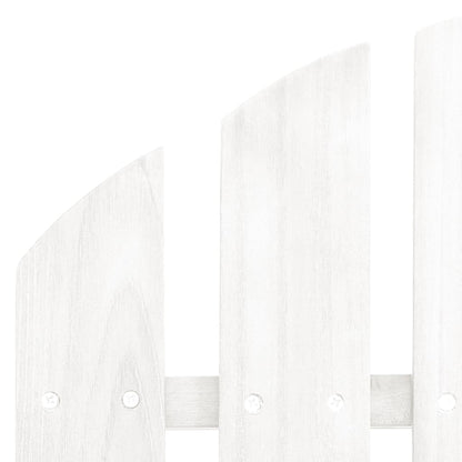 315909 vidaXL 2-Seater Garden Adirondack Chair&Ottoman Fir Wood White