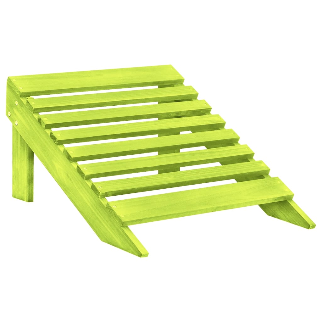 vidaXL Garden Chair | Green | Solid fir wood | 2-Seater | Detachable