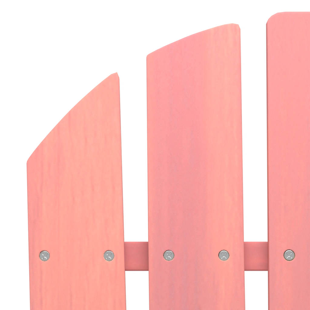 vidaXL 2-Seater Garden Adirondack Chair&Ottoman Fir Wood Pink