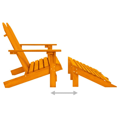 vidaXL Garden Chair | Orange | Solid fir wood | Large | Detachable