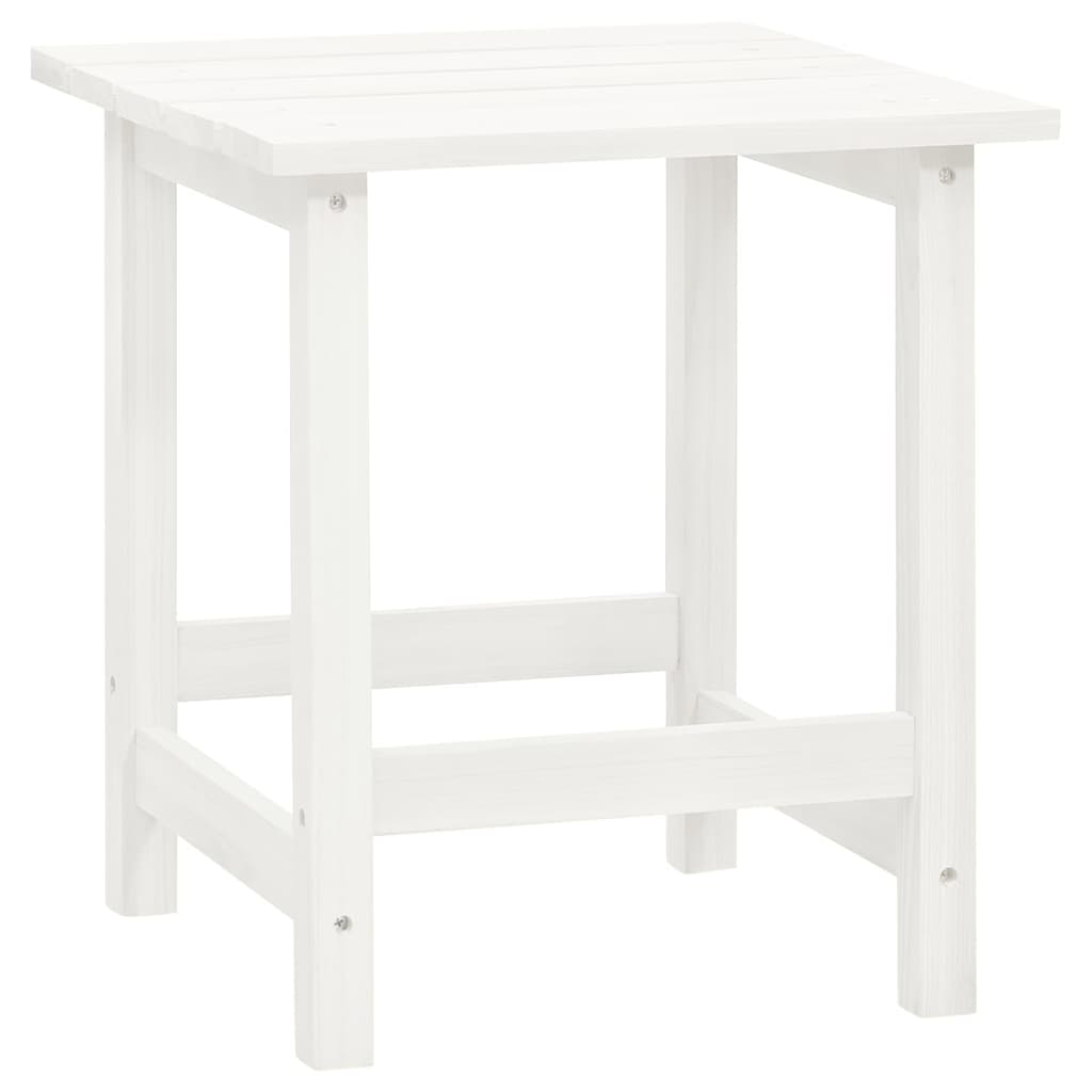 vidaXL Garden Adirondack Chair with Table Solid Fir Wood White