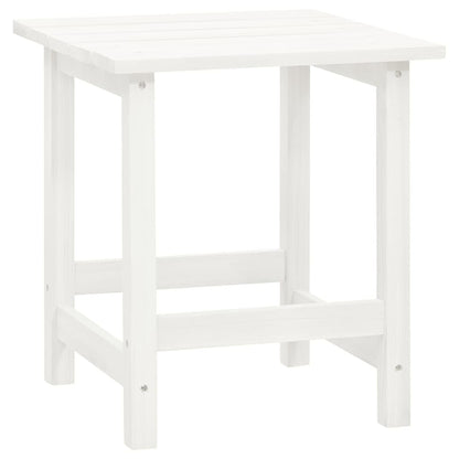 vidaXL Garden Adirondack Chair with Table Solid Fir Wood White