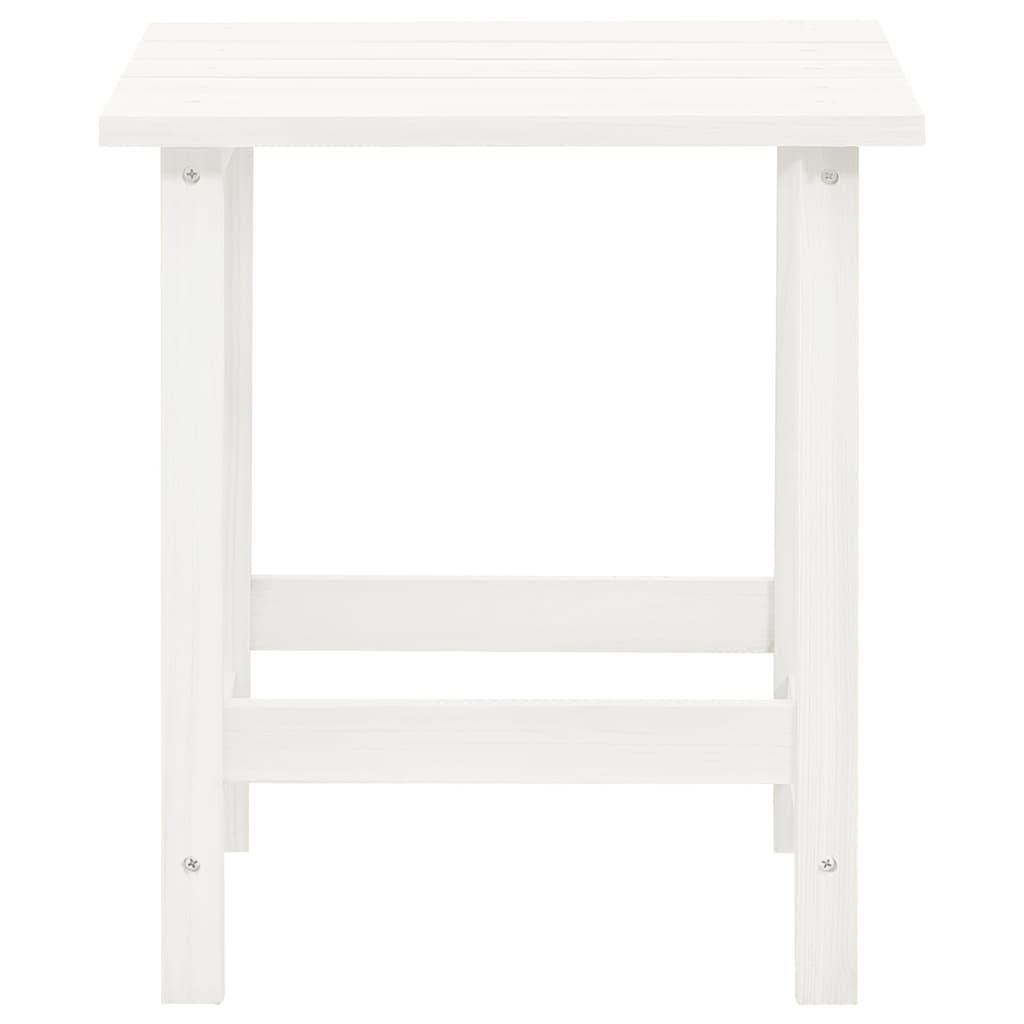 vidaXL Garden Adirondack Chair with Table Solid Fir Wood White