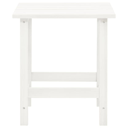 vidaXL Garden Adirondack Chair with Table Solid Fir Wood White