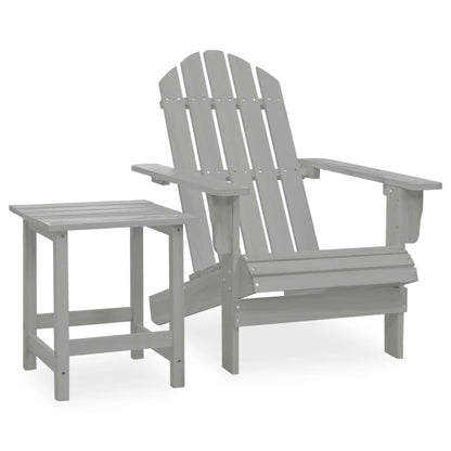 vidaXL Garden Chair | Grey | Solid fir wood | Large |  Ergonomic  | Garden Chair