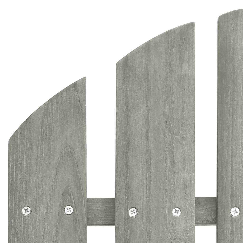 vidaXL Garden Chair | Grey | Solid fir wood | Large |  Ergonomic  | Garden Chair