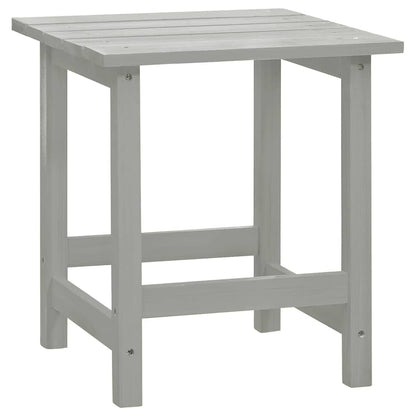 vidaXL Garden Adirondack Chair with Table Solid Fir Wood Grey