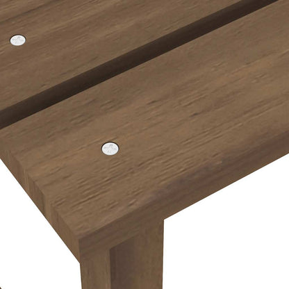 vidaXL Garden Adirondack Chair with Table Solid Fir Wood Brown