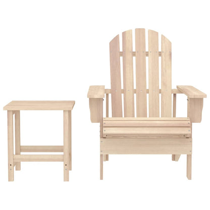 vidaXL Garden Chair | Natural wood | Solid fir wood | Standard |  Ergonomic