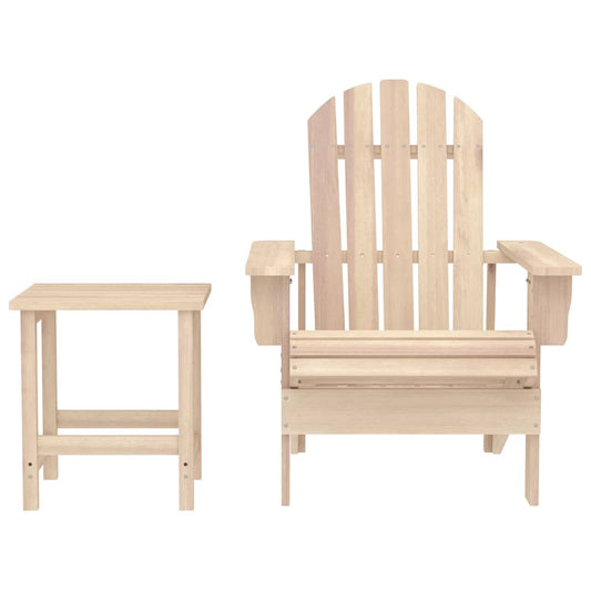 vidaXL Garden Chair | Natural wood | Solid fir wood | Standard |  Ergonomic