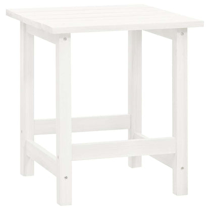 315929 vidaXL Garden Adirondack Chair with Ottoman&Table Solid Fir Wood White