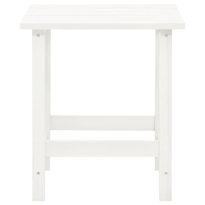 315929 vidaXL Garden Adirondack Chair with Ottoman&Table Solid Fir Wood White