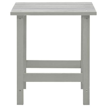315930 vidaXL Garden Adirondack Chair with Ottoman&Table Solid Fir Wood Grey