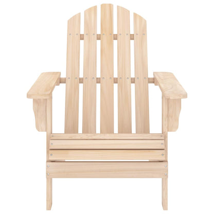 315932 vidaXL Garden Adirondack Chair with Ottoman and Table Solid Fir Wood