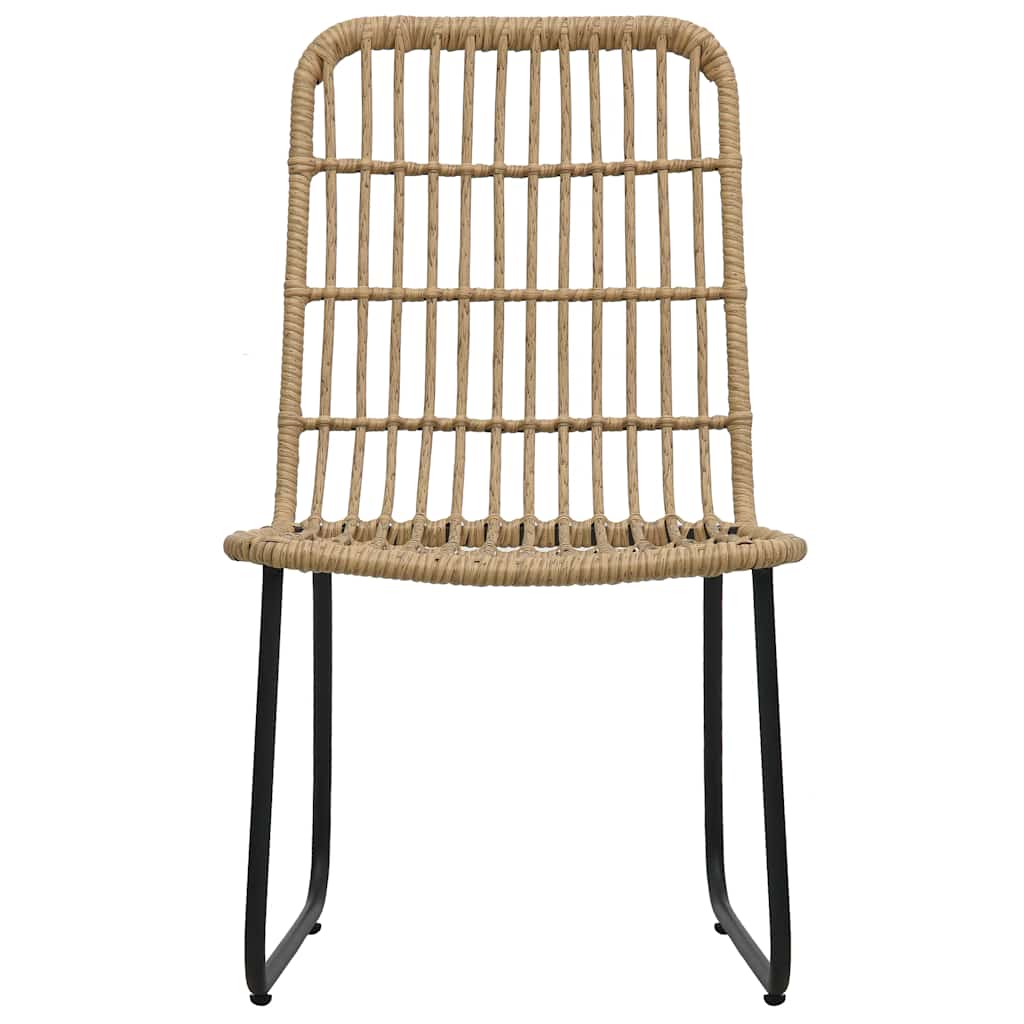 vidaXL 5 Piece Outdoor Dining Set Poly Rattan and Glass